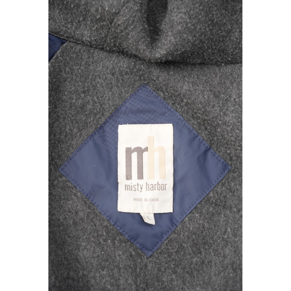 Misty Harbor Men's Hooded Rain Jacket Blue Fleece Lined Waterproof Coat Size L - Picture 11 of 13